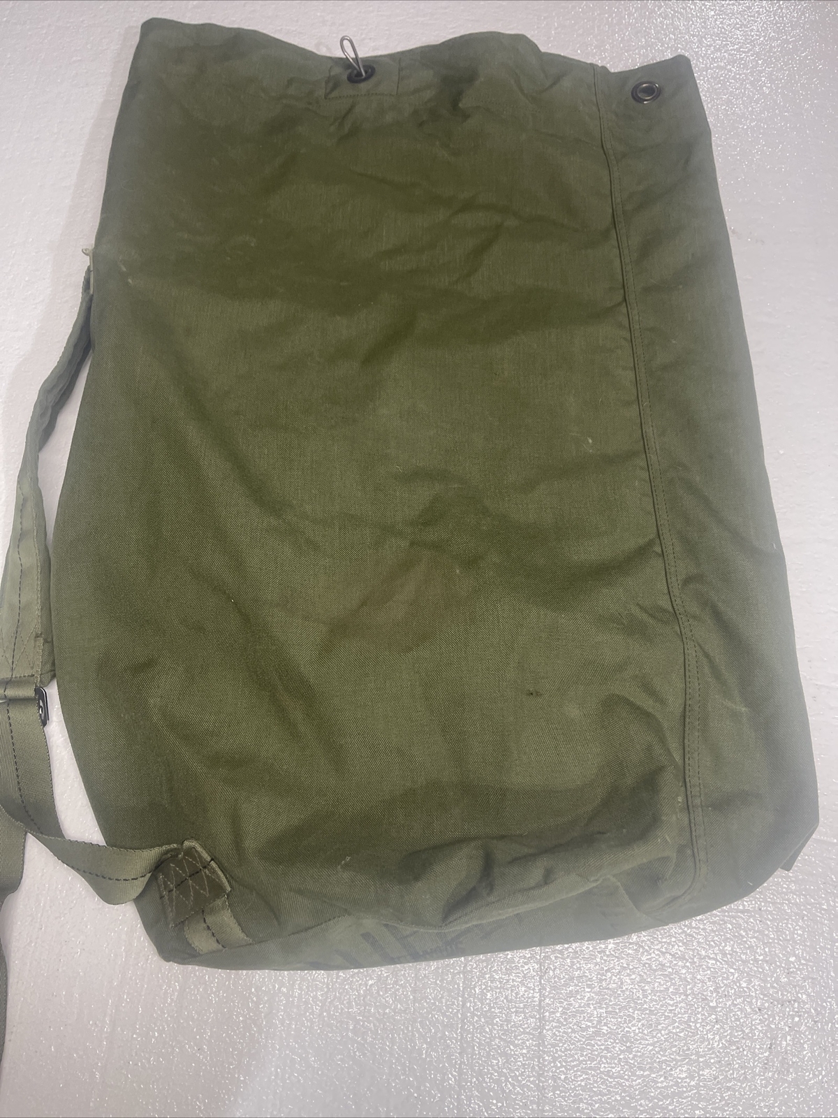 U.S. Military Heavy Duty Canvas Duffle Bag Preowned