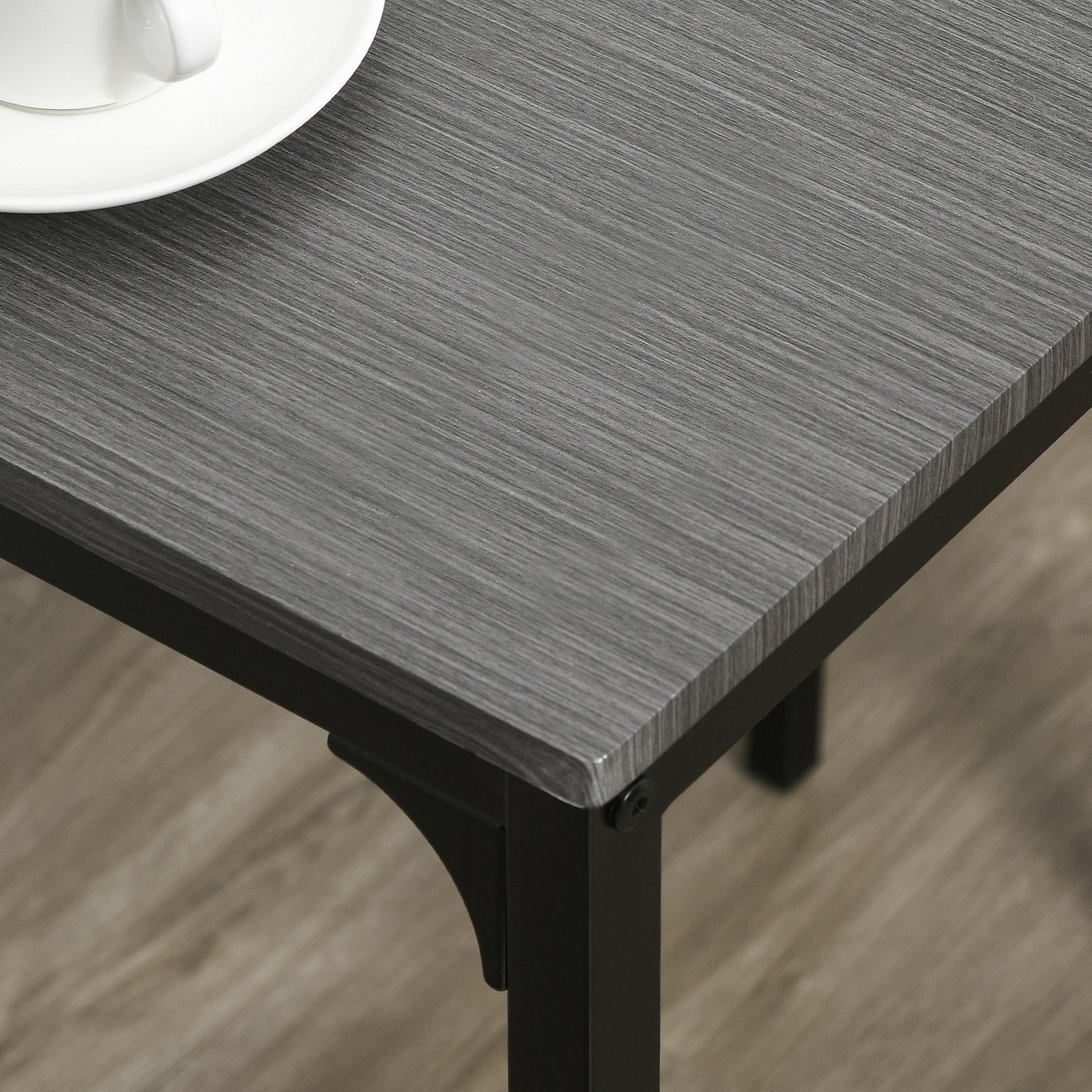 Industrial Counter-Height 3pc Bar Table High Back Stool for Dining Room