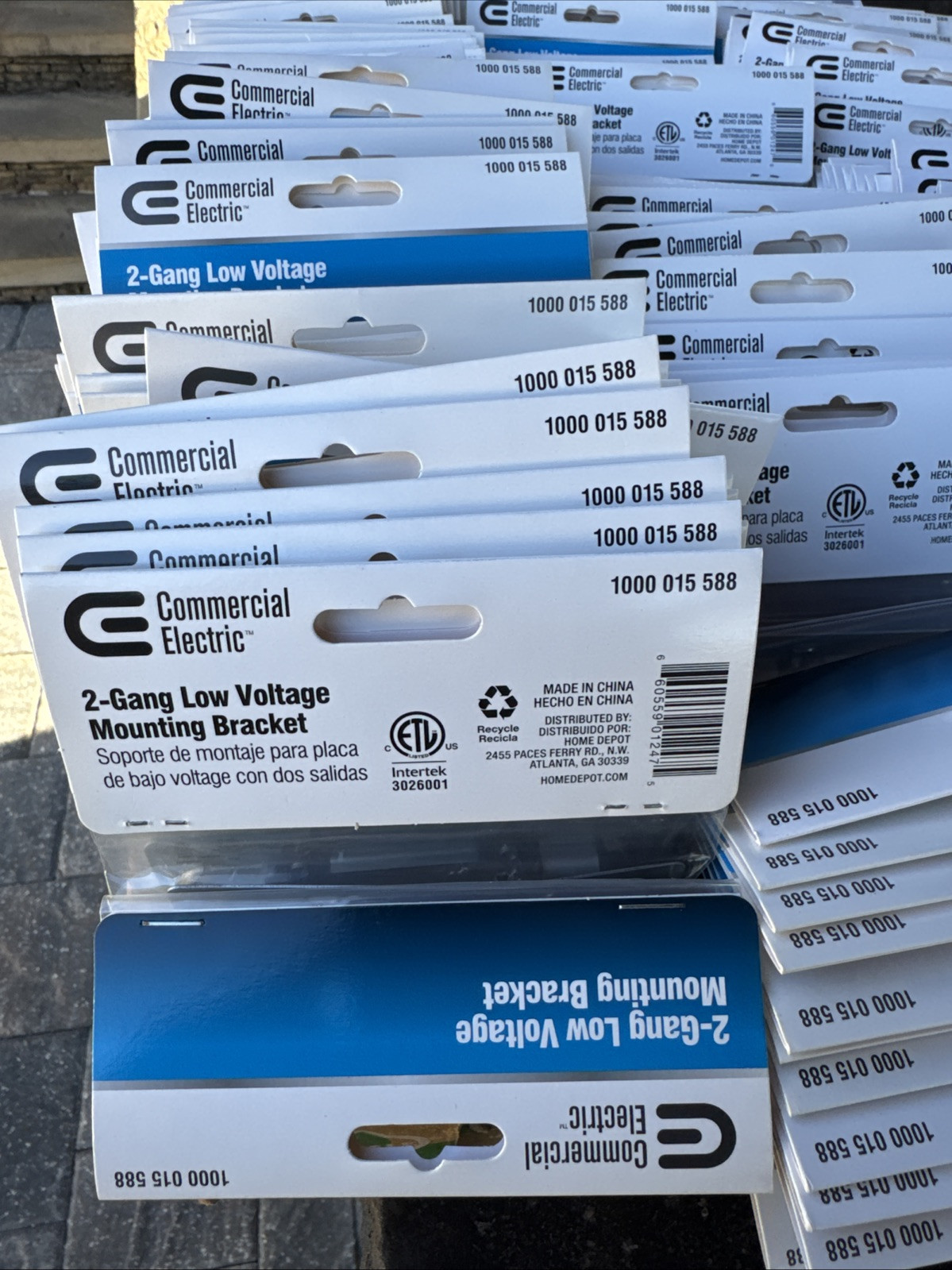 Commercial Electric 2-Gang Low Voltage Mounting Bracket Lot Of 20