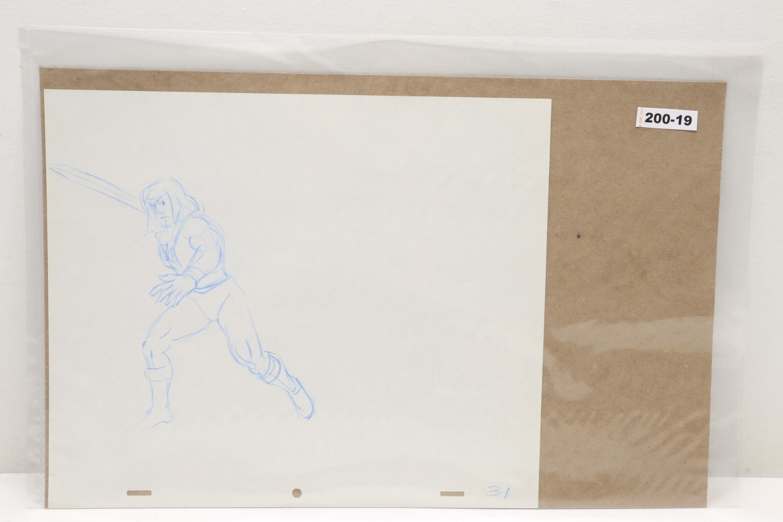 He-Man and the Masters of the Universe Hand Drawn Animation Drawing Art (200-19)