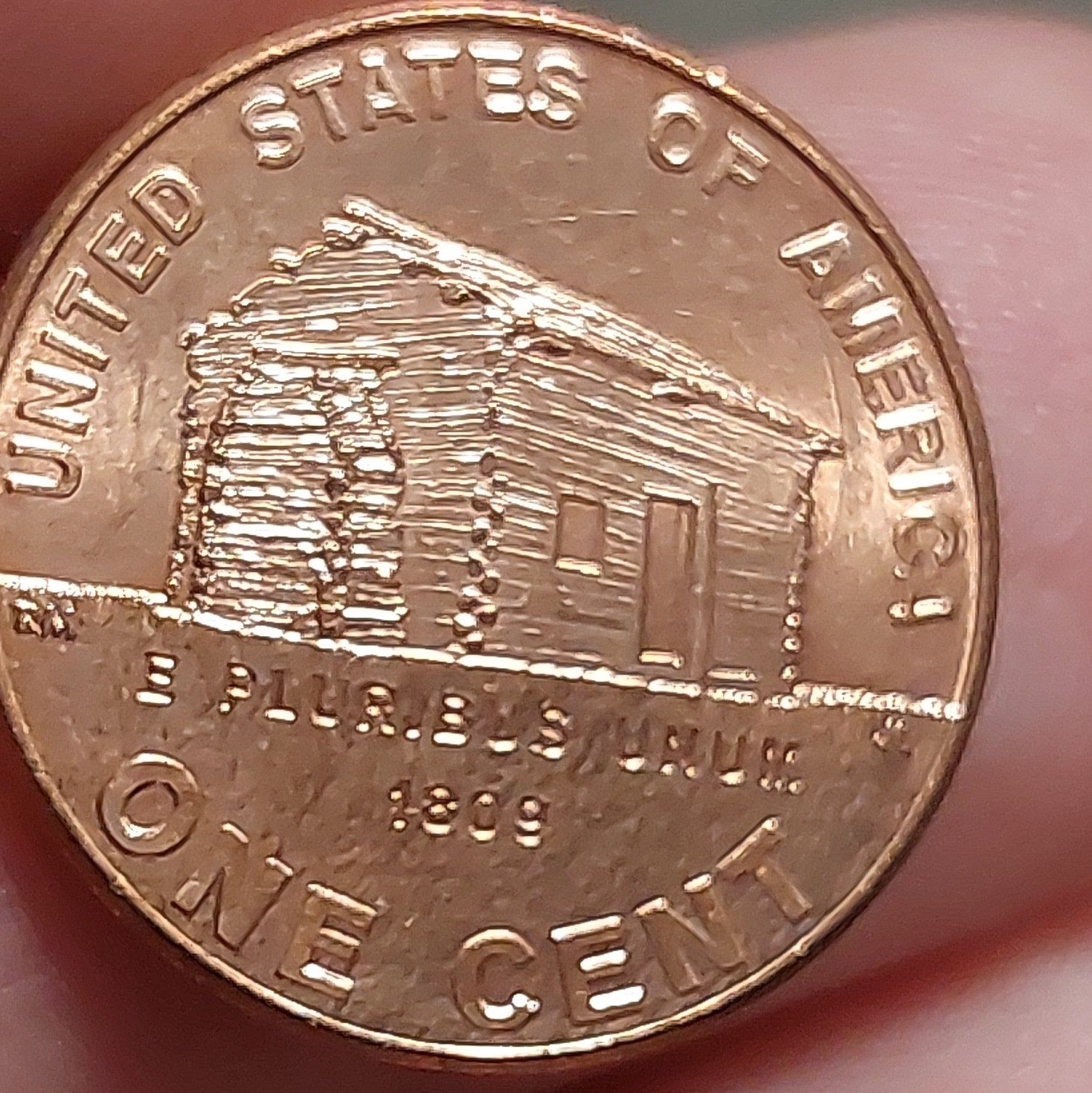 2009-P Lincoln Bicentennial Early Childhood Log Cabin One Cent Penny RD