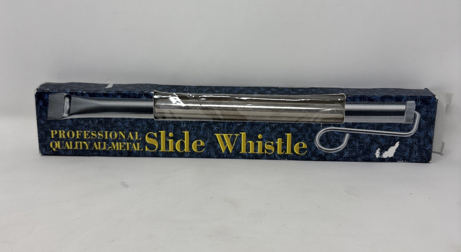 Vintage Trophy Music W10 slide whistle, nickel plated metal professional