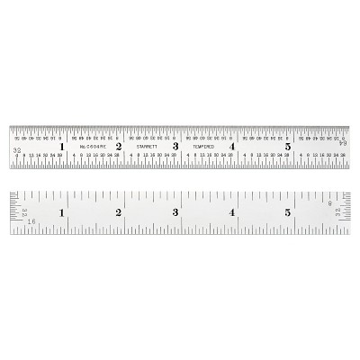 Steel , 6 in, Spring-Tempered Steel L.S.  52660 49659526608 Spring-Tempered