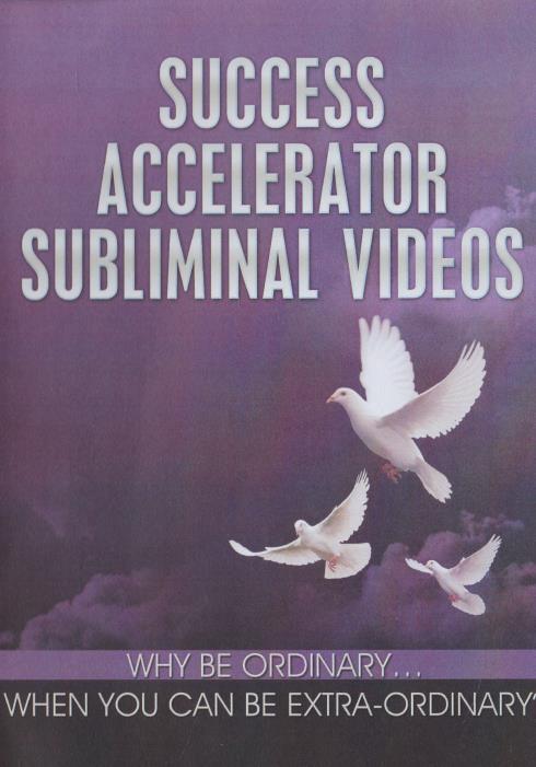 Success Accelerator Subliminal Videos PC CD self-esteem social skills attract +
