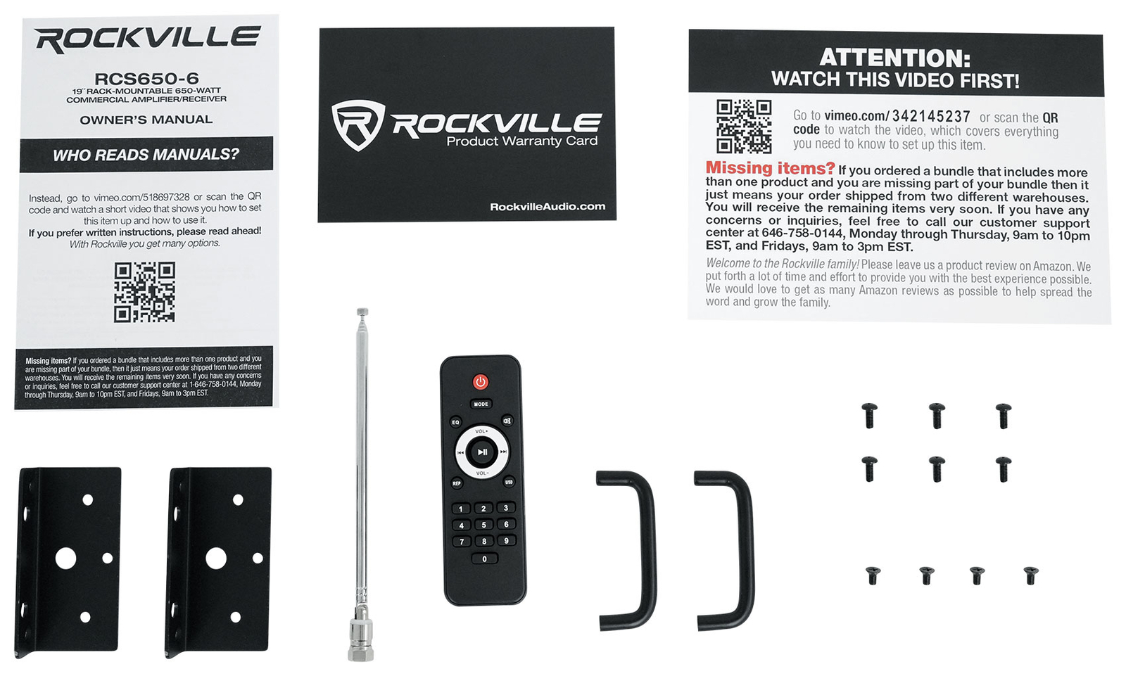 Rockville RCS650-6 650 Watt 6 Zone 70v Commercial/Restaurant Amplifier/Bluetooth