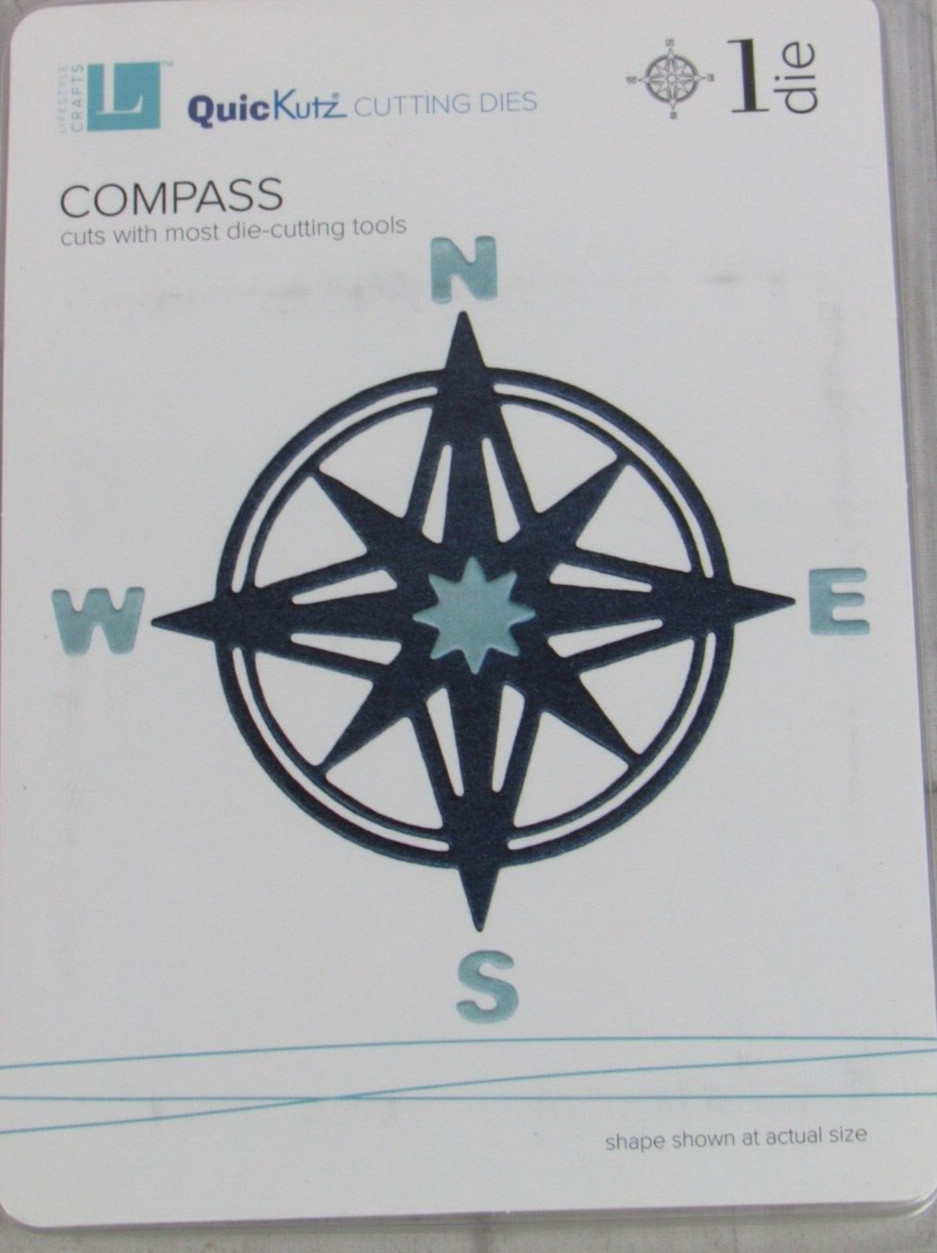 QuicKutz/Lifestyle Crafts Compass 4x4, 1 Cutting Die Set DR0324