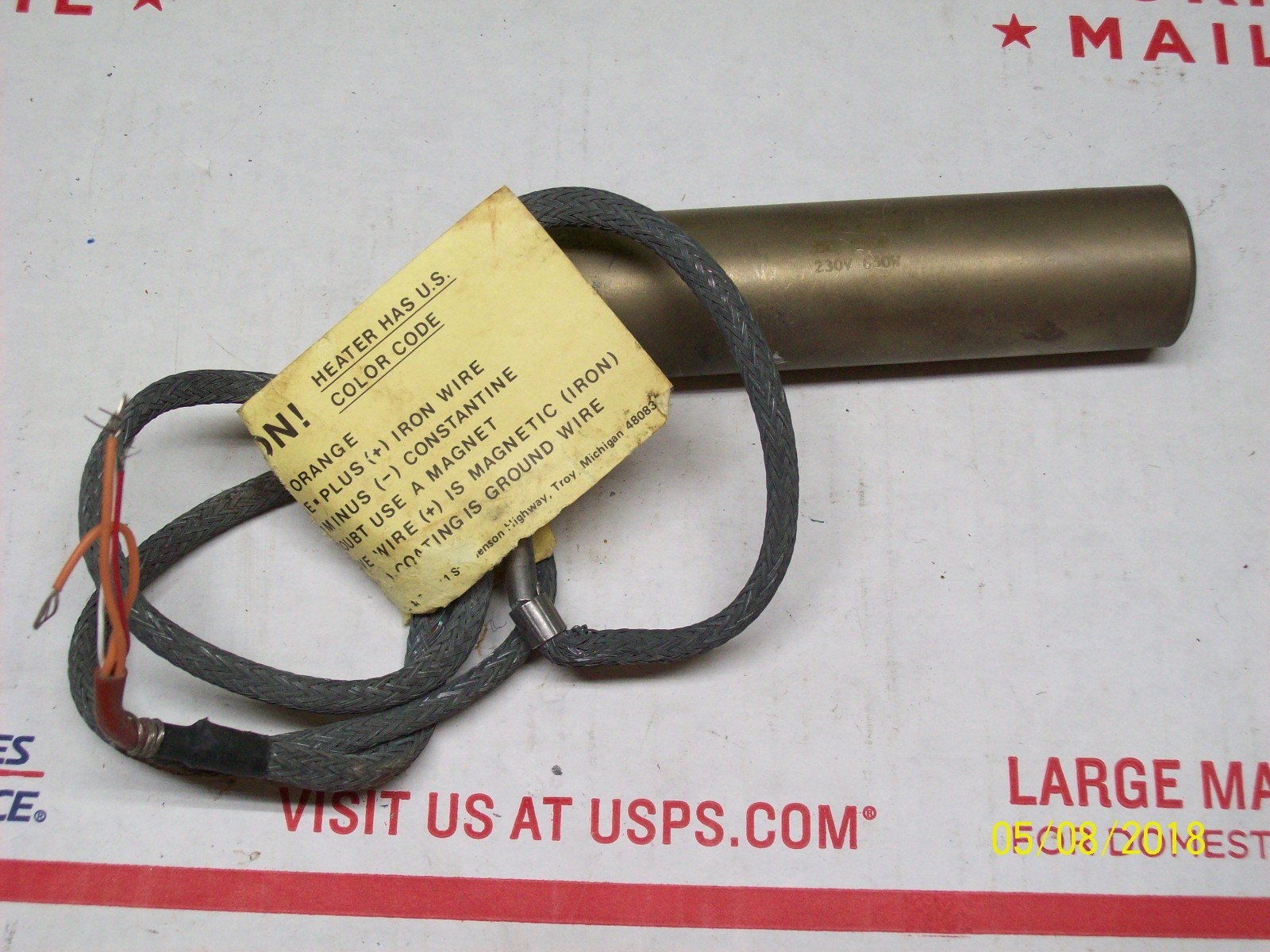 XRH-8640 NEW INCOE 6" HEATER 650 WATT 230V **FREE SHIPPING**