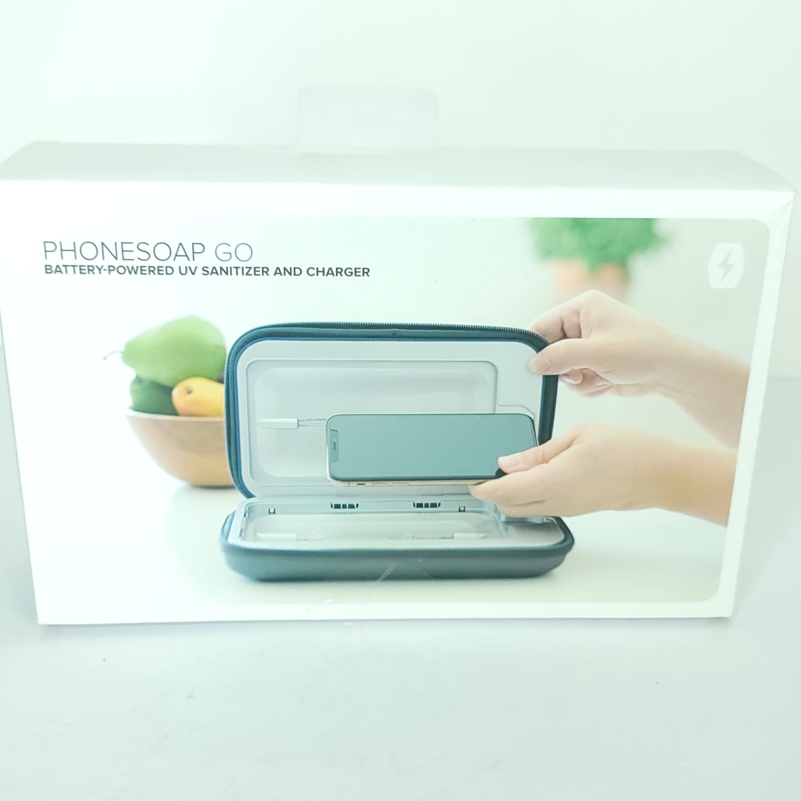 PhoneSoap Go Battery Powered Smartphone UV Sanitizer Portable Charger indigo New