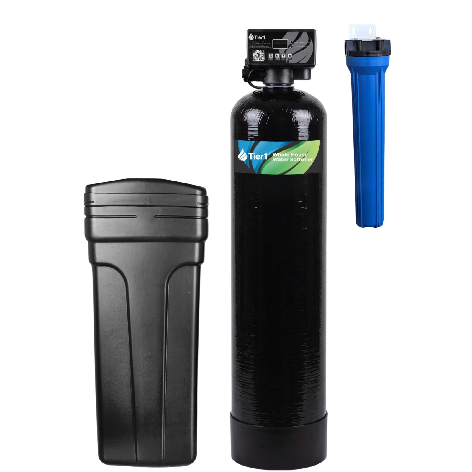 Tier1 Whole House Water Softener System 32000 Grain Filtration System