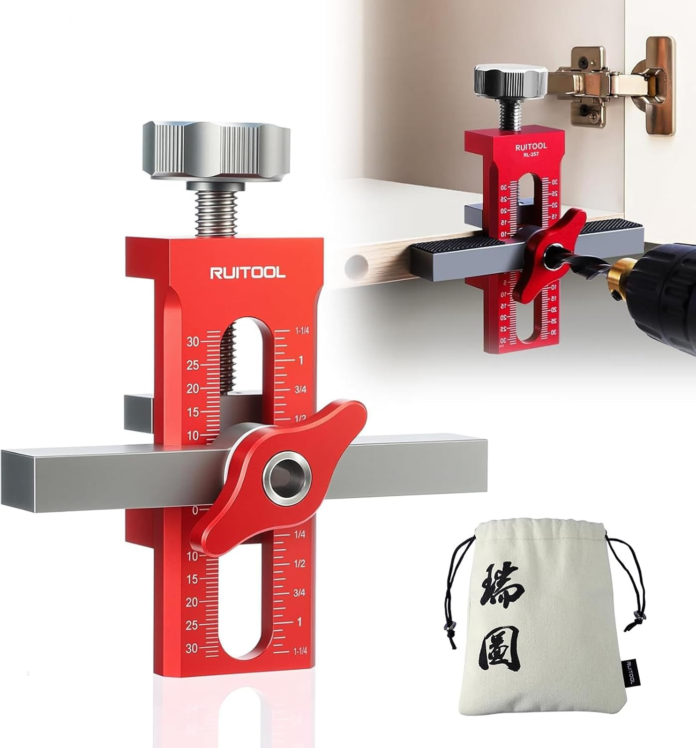 2-In-1 Cabinet Door Mounting Jig for Frameless Cabinets Only | Cabinet Door Inst