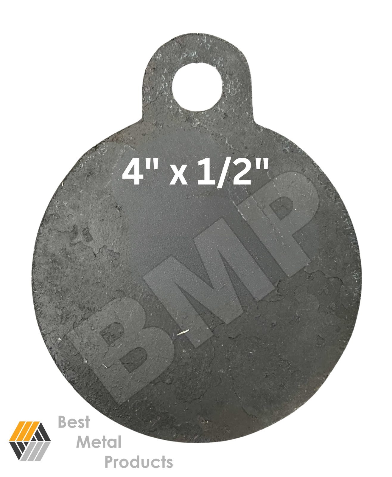 (1) AR500 Steel Gong Shooting Target 1/2" - 4" Round - 1-Hole 0200140