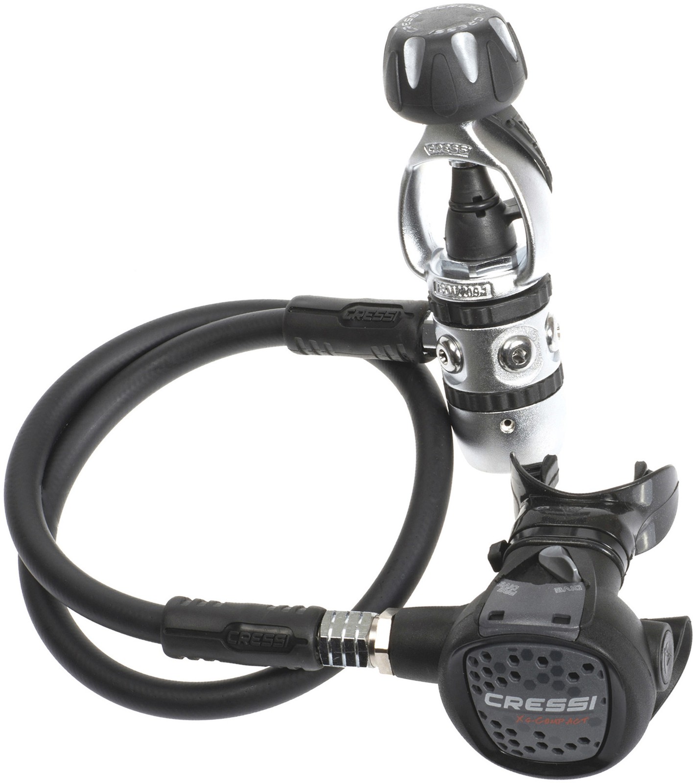 Cressi Intense Use Scuba Diving Regulator | Piston 1st Stage, Compact 2nd Stage