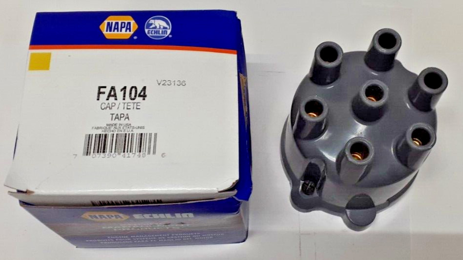 Heavy Duty Premium Composite - Brass 6 Cyl Distributor Cap NAPA FA104