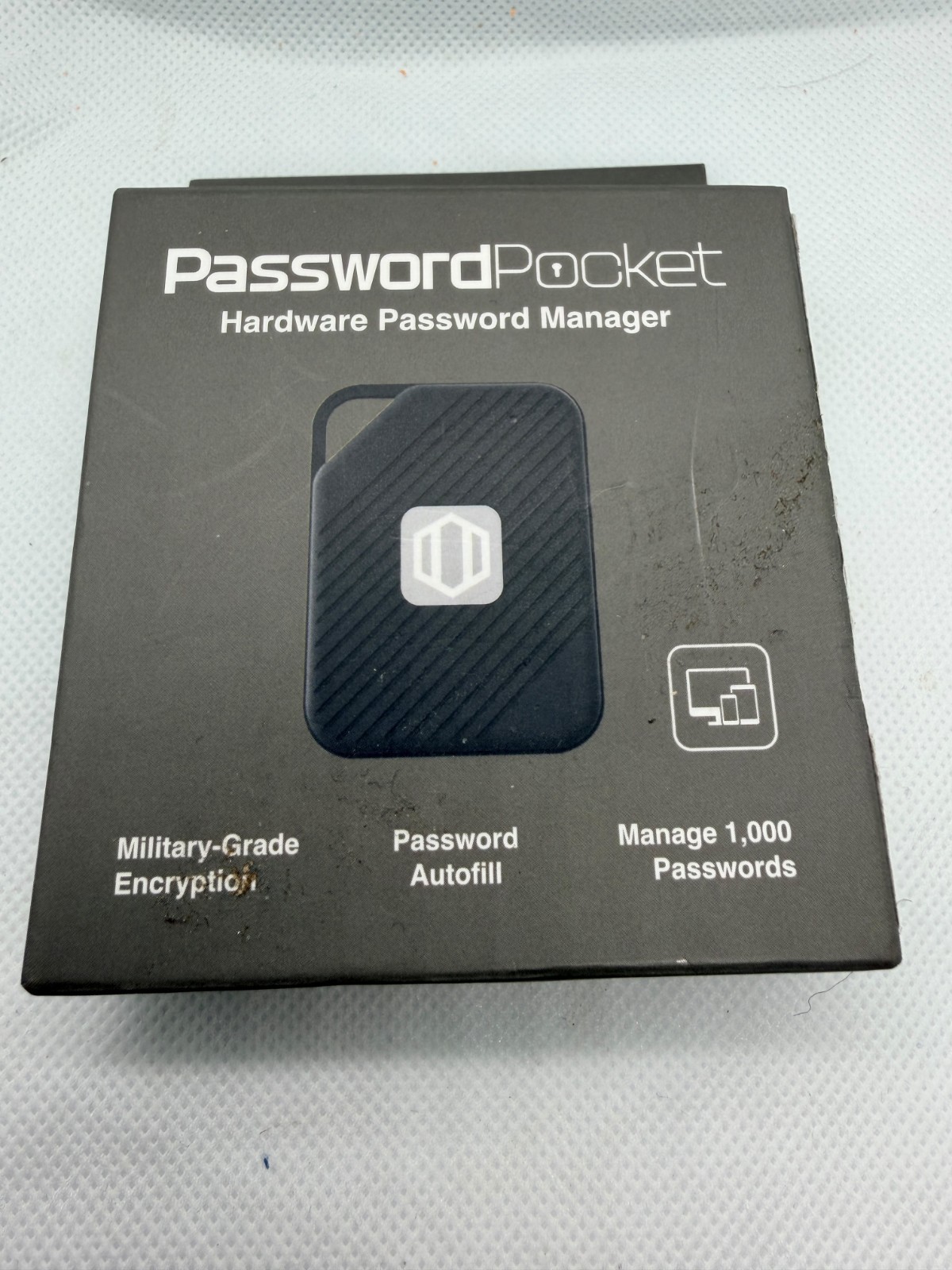 Atlancube Password Pocket Hardware Password Manager Black