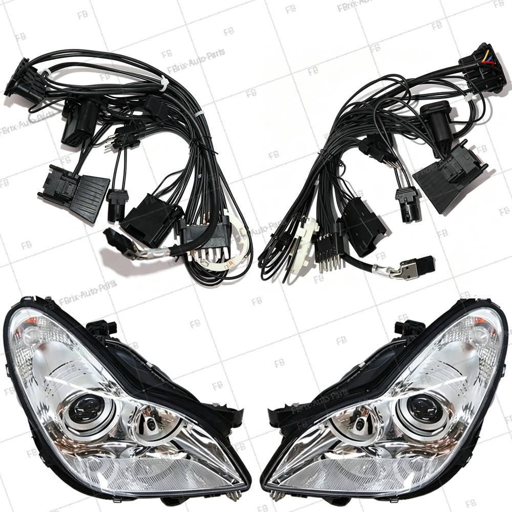 L+R For Mercedes-Benz CLS C219 04-11 Adaptive Xenon Headlight Internal Harness