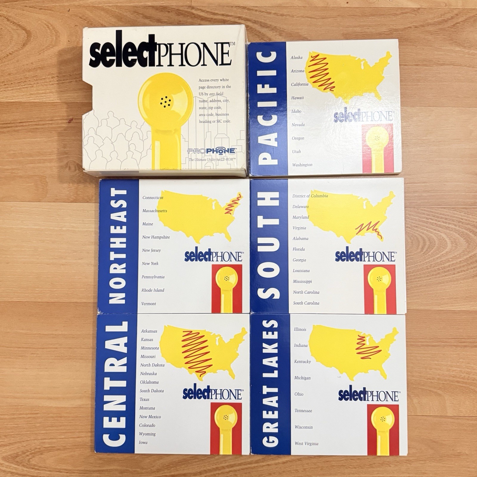 PROPHONE selectPHONE CD-ROM Utility Software 4th Quarter US Regions 1994 Vintage