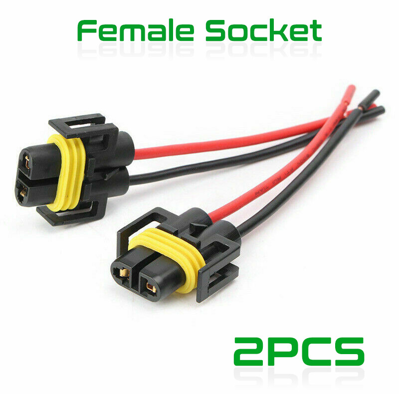 2pcs Wire Pigtail Female Connector 896 881 898 894 Fog Light Harness Bulb Socket