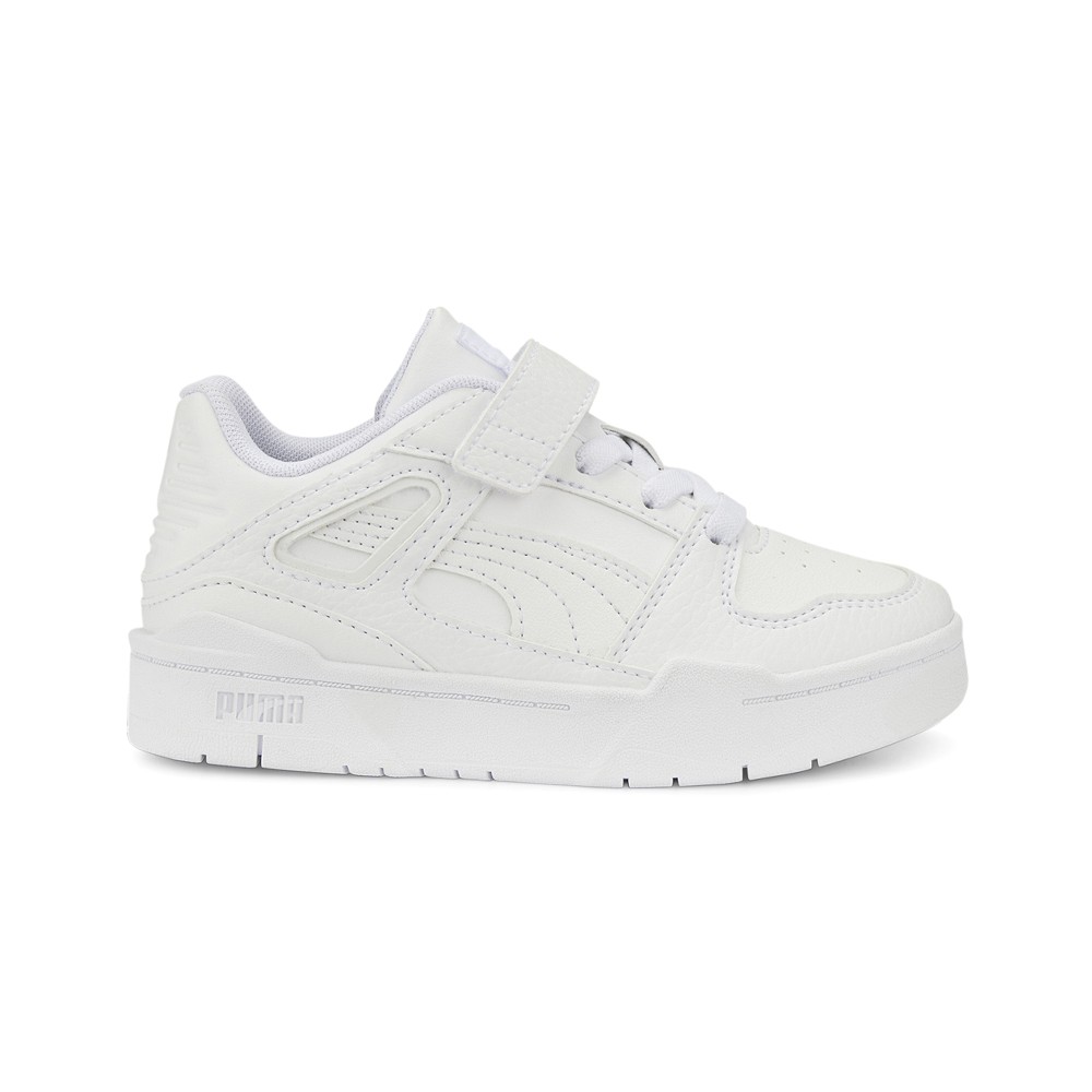 PUMA Slipstream Leather Ac Lace Up  Toddler Boys White Sneakers Casual Shoes 387