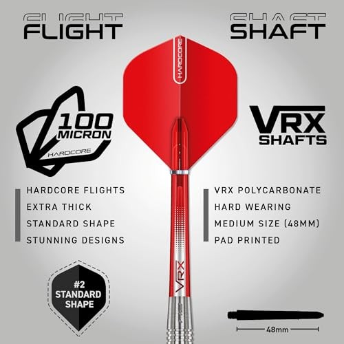 Hell Fire 20g Soft Tip Darts Set - 85% Tungsten Parallel Barrels, Hardcore