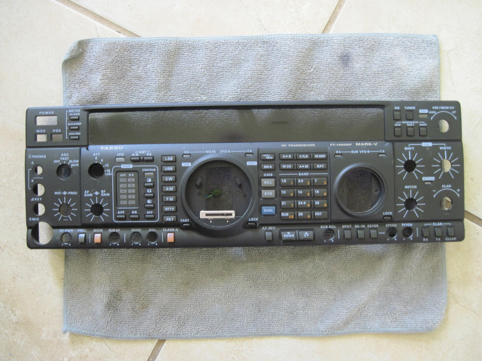 Yaesu FT-1000MP Mark V 200W FRONT Panel in Very Nice shape