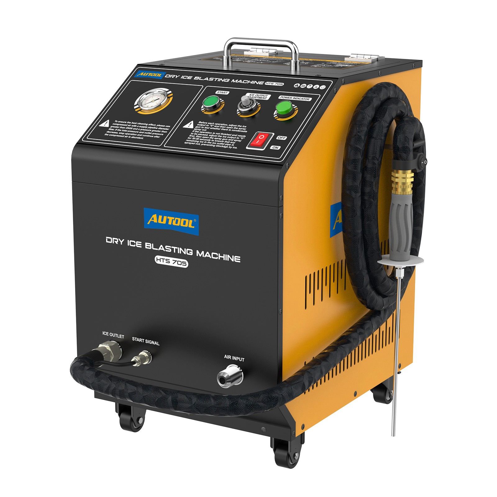 Auto Dry Ice Blasting Machine Dry Ice Non-toxic Cleaning Zero Chemical Pollution