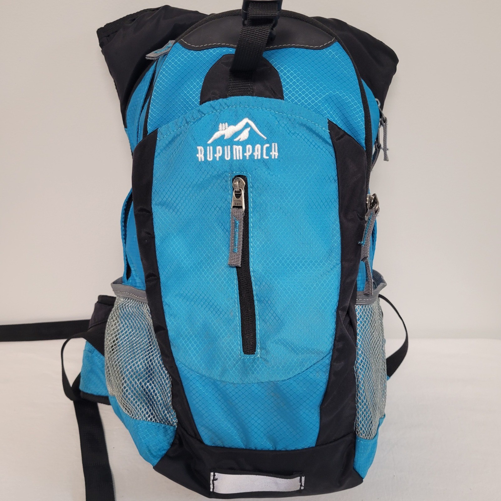 Rupumpack Blue Black Ripstop Hiking Hydration Backpack Daypack Outdoor Gear