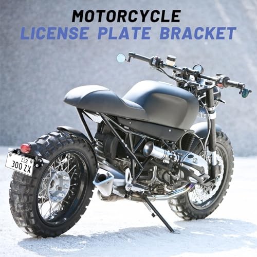 Motorcycle License Plate Bracket: 180-Degree Adjustable License Plate Flipper