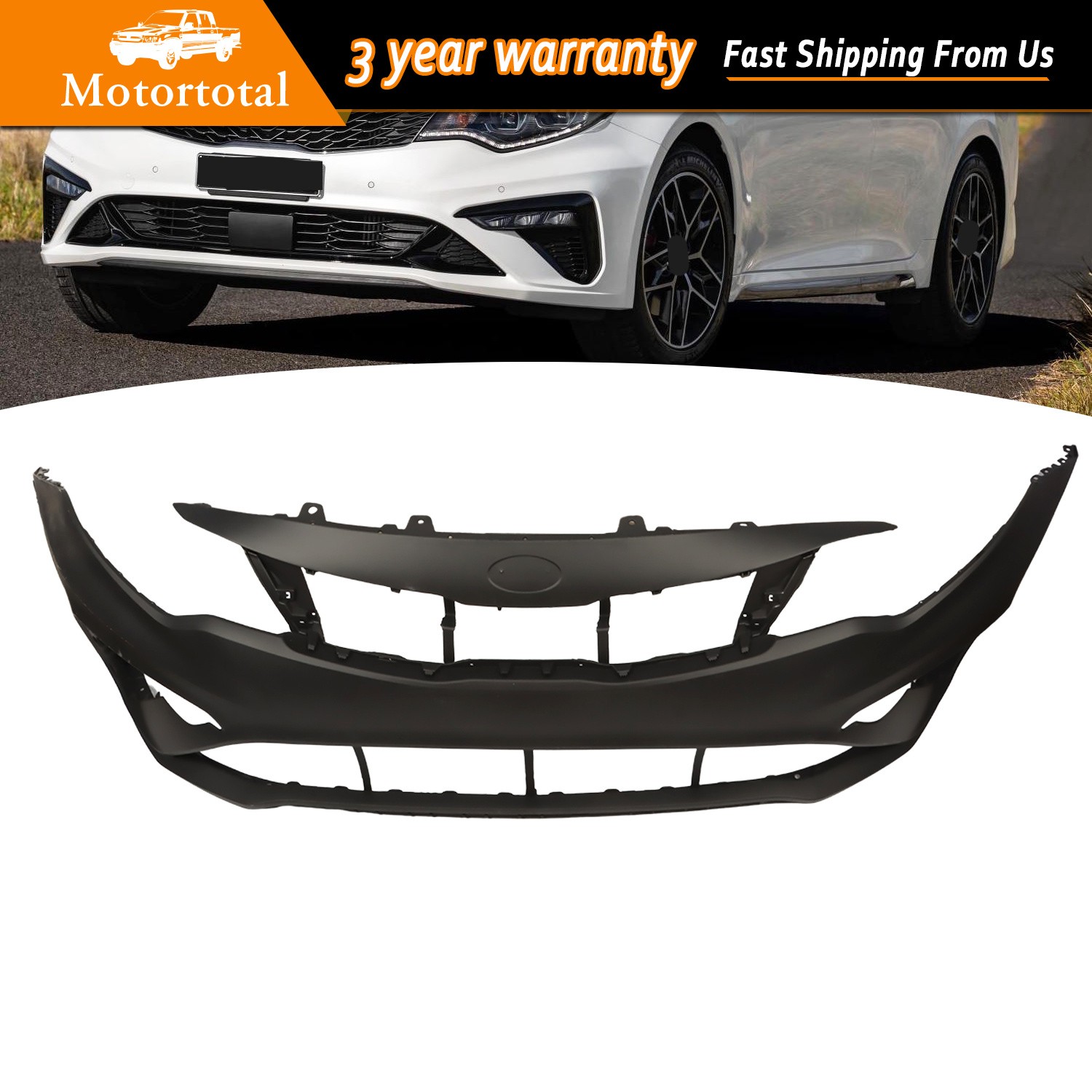 Front Bumper Cover for Kia Optima EX LX S SX 2019-2020 86511D5500 KI1000205