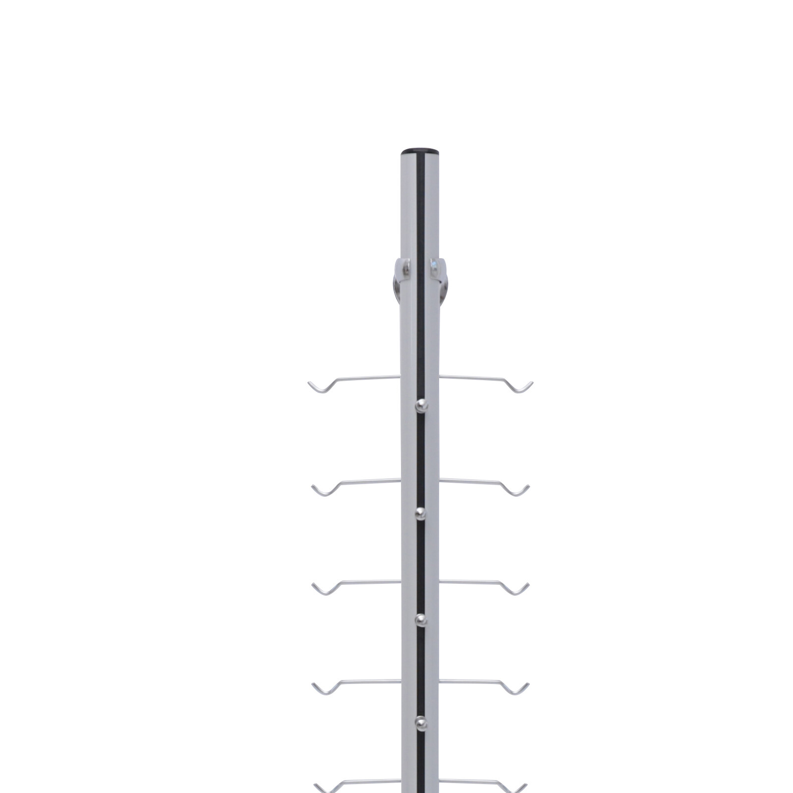 10PCS Eyeglass Display Rod Frame Aluminium Wall-Mounted Sunglasses Storage Rack