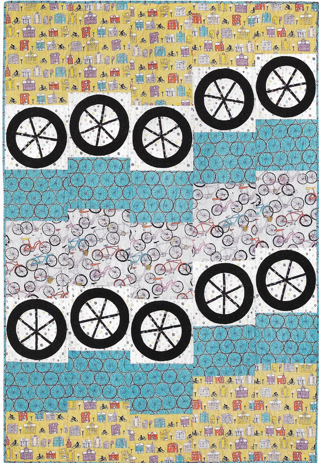 Bike On Quilt quilting pattern instructions