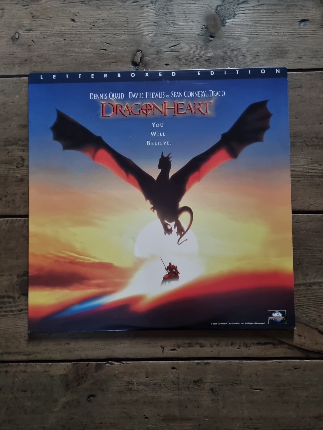 DragonHeart Laserdisc / Excellent Condition / LD Letterboxed Edition