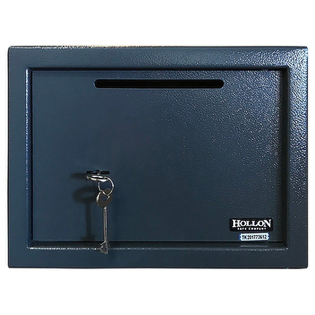 Hollon KS-25P Drop Slot Safe, Key Lock, 0.75 cu ft, Under-Counter, 17 lbs
