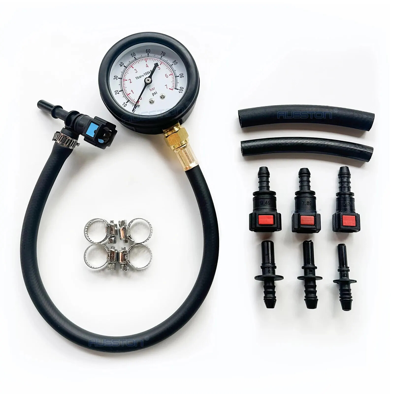 Fuel Pressure Test Kit - Fuel Pressure Gauge Fuel Injection Pump Pressure Tester