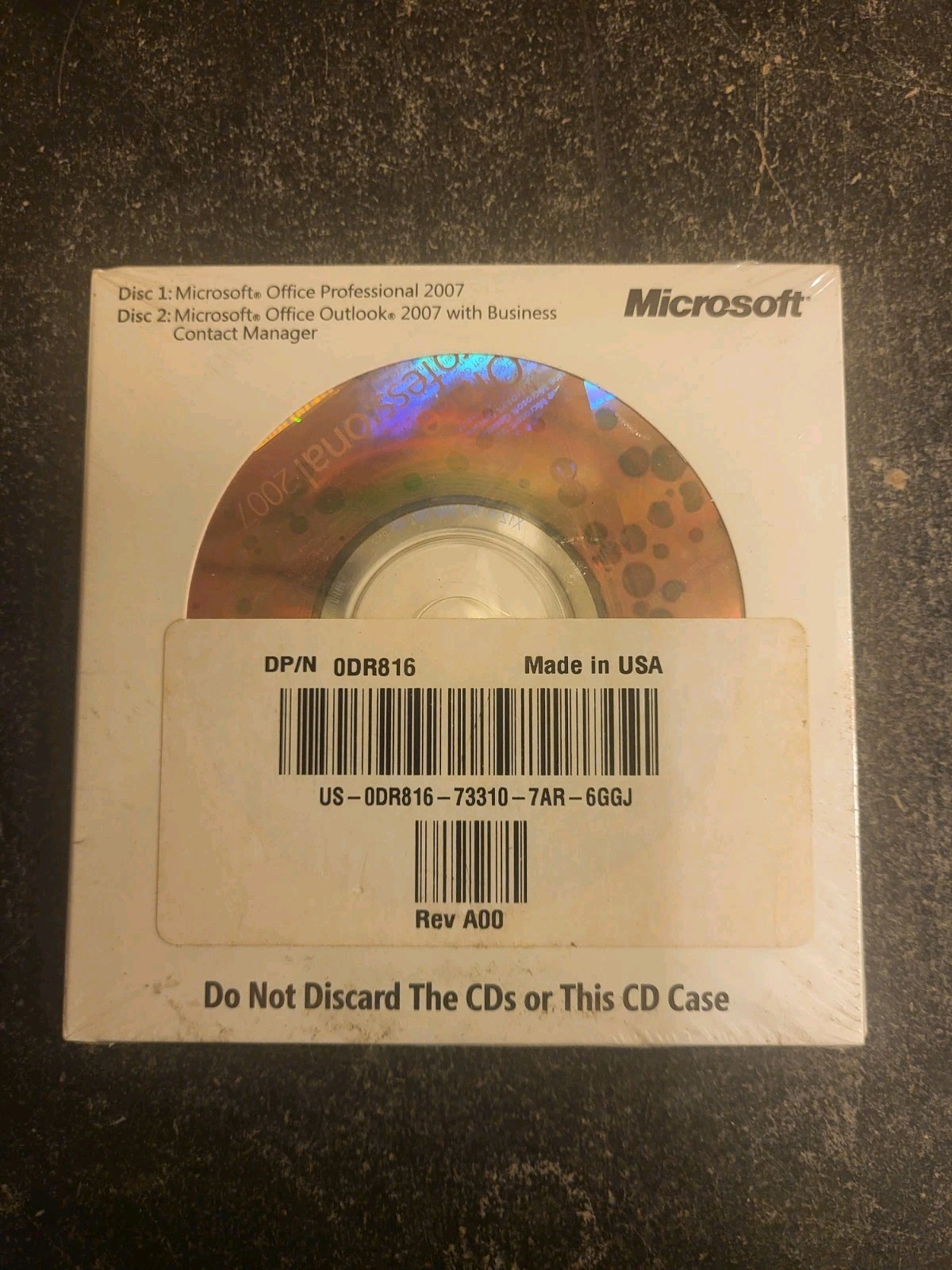 Microsoft Office Pro 2007 (US Only OEM) 2 Disc New/Sealed Software MS Pro