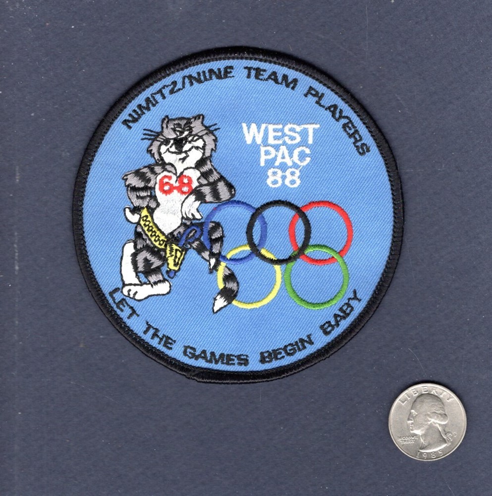 CVN-68 NIMITZ CVW-9 WESTPAC 1988 US NAVY F-14 Tomcat Squadron Cruise Patch