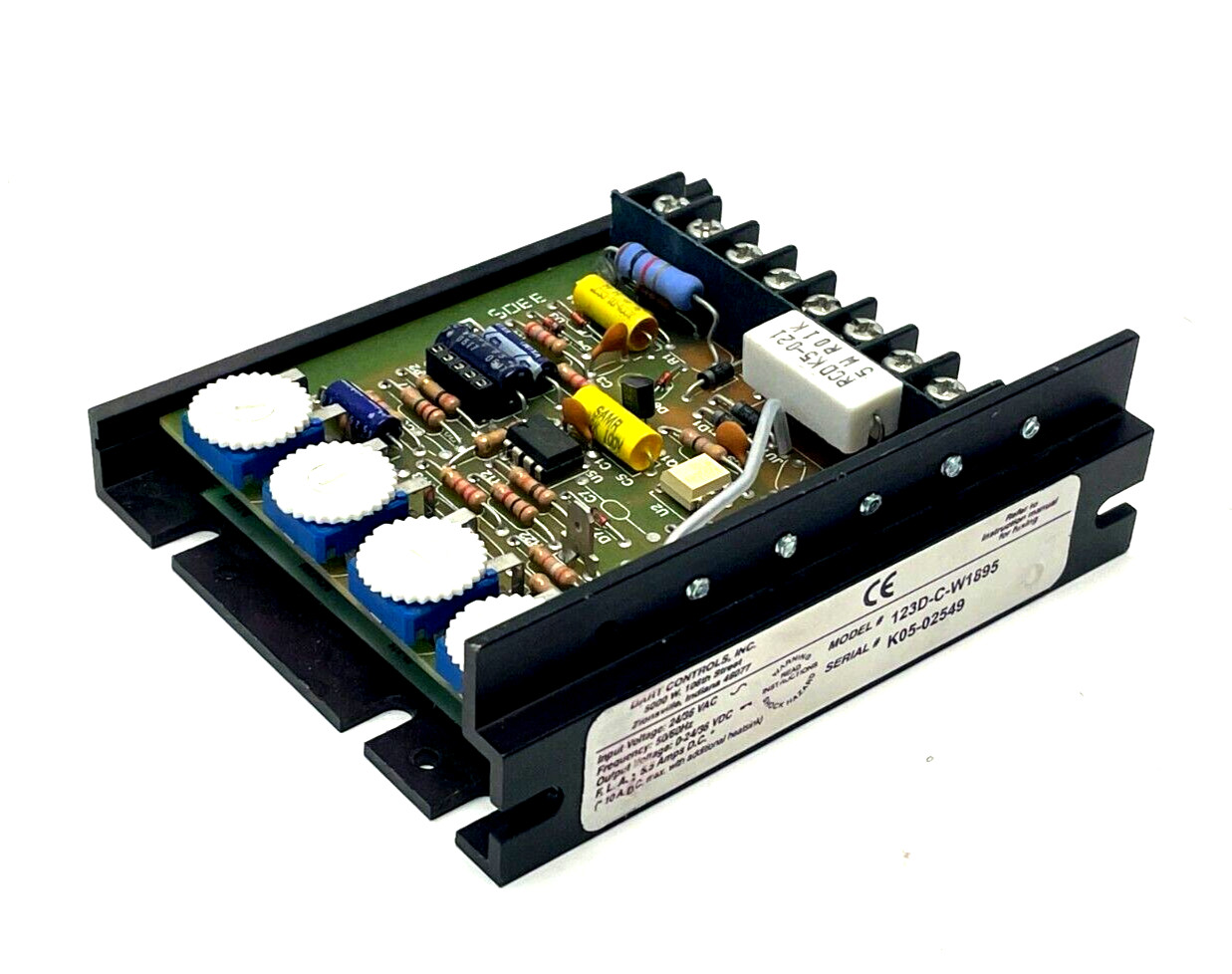 Dart Controls 123D-C-W1895 Variable Speed Control DC Driver, Open Chassis