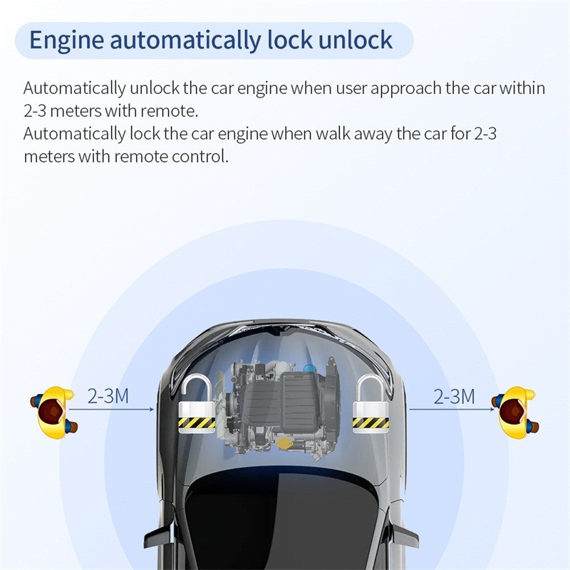 EASYGUARD RFID Car Motorcycle Engine Automatic Wireless Immobilizer System DC12V