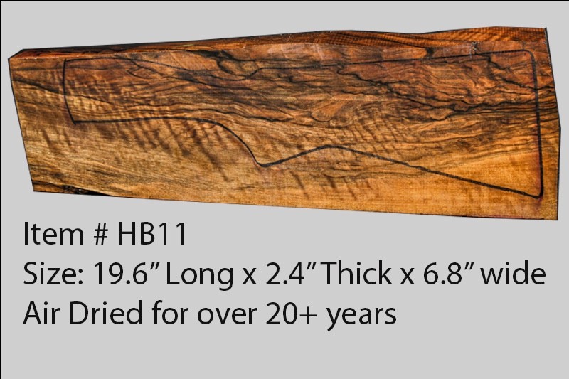 Turkish walnut gun stock blank for shotguns hb11