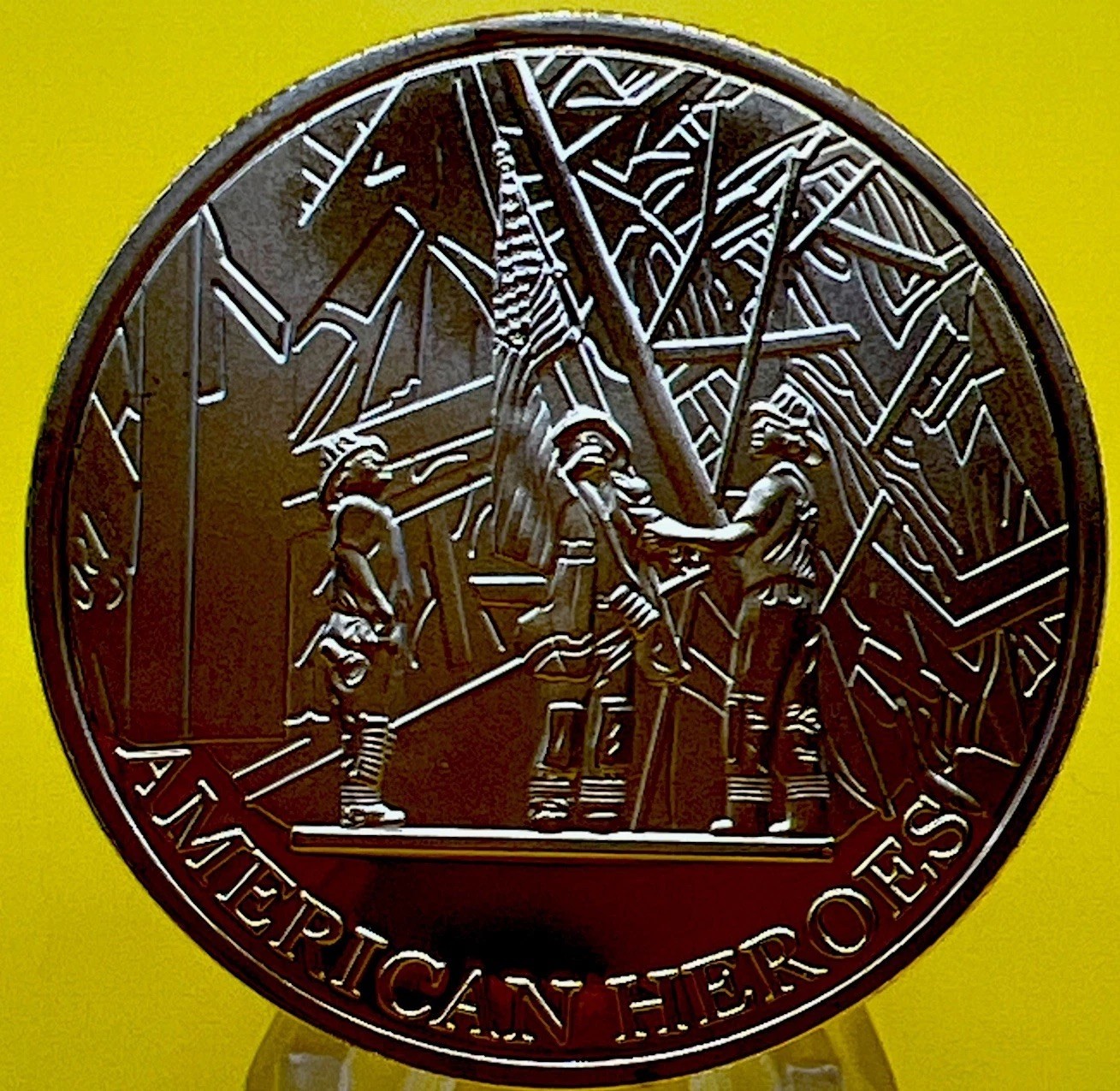 * September 11 2001 Challenge Gold Coin 911 American Heroes Service Sacrifice