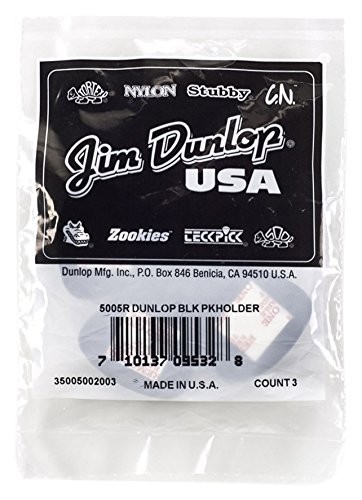Dunlop Black Pick Holder - 3 Pack 3 Pack,