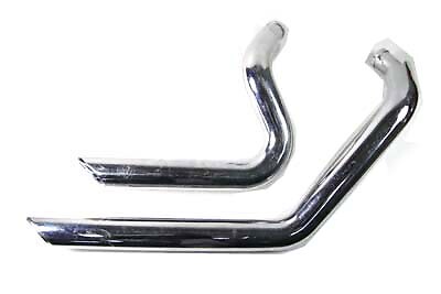 Exhaust Drag Pipe Set Short Shots fits Harley Davidson
