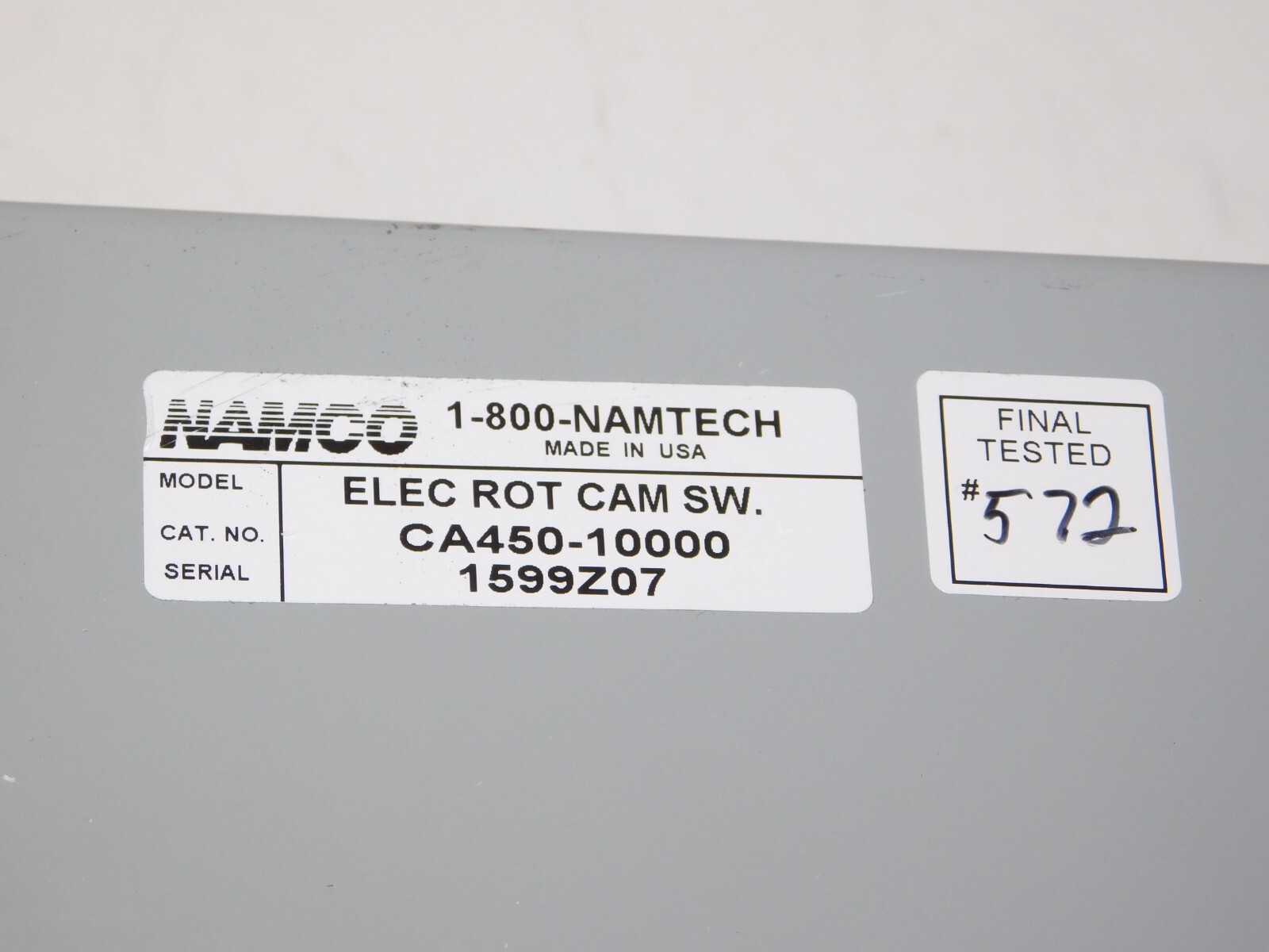 Namco CA450-10000 Electronic Rotary Cam Switch Danaher Controls Module Unit