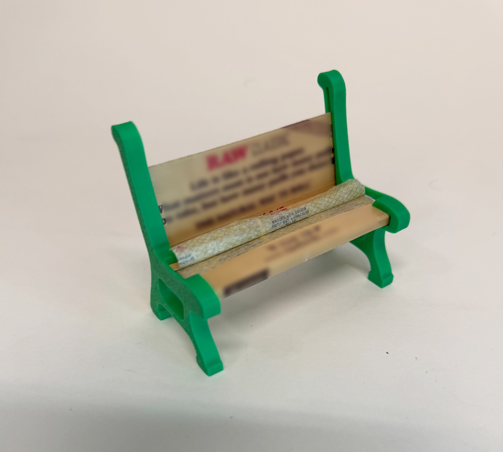 3D-Printed Rolling Paper Bench Holder - Unique Miniature Display Stand