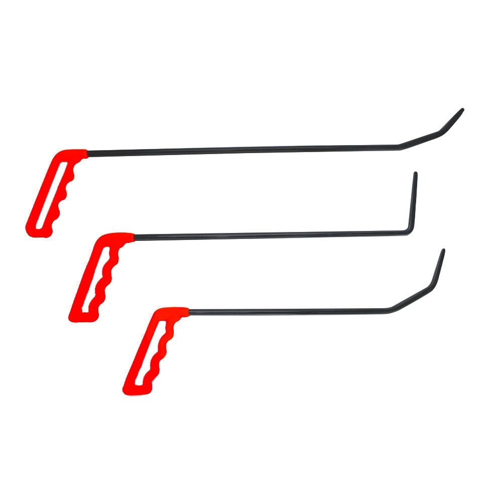 Pdr Tools 3-Piece Upward Curved Steel Rod Set at Different Angles