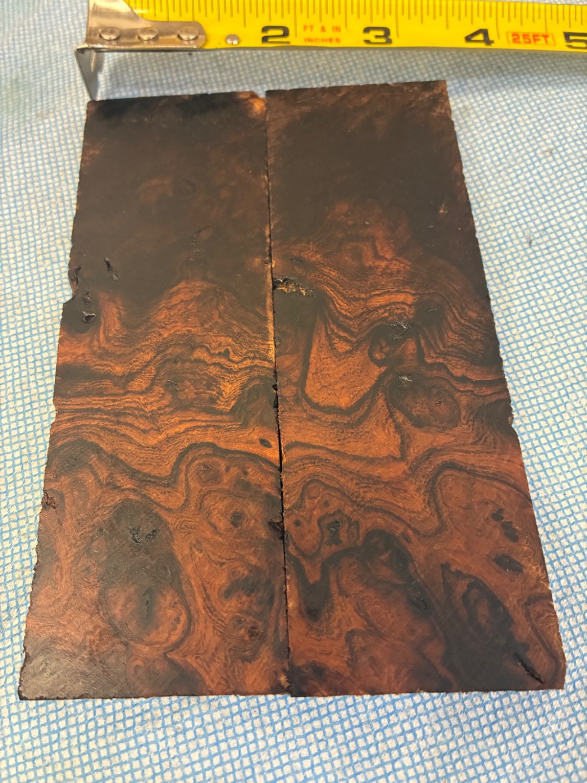 Knife Scales Grips Handles Desert Ironwood  Blanks ~ 5.25”x 1.625” x .375" each.