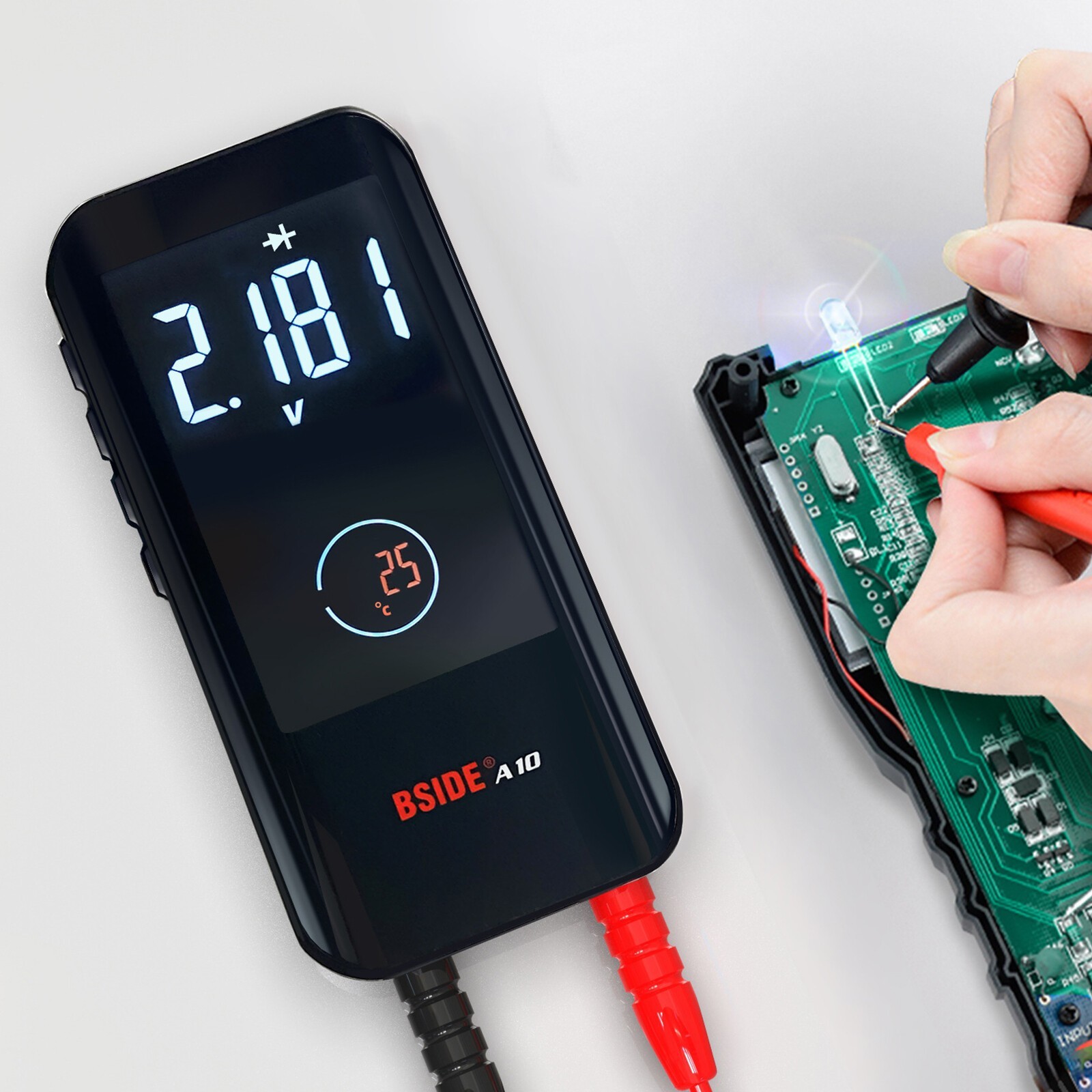 BSIDE A10 Smart 9999 Counts Multimeter Digital Display AC/DC Voltmeter