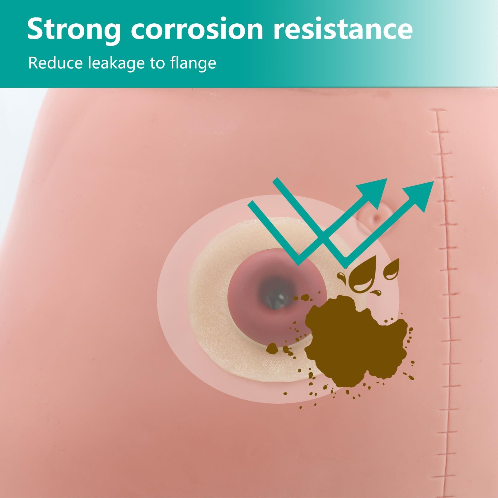 Ostomy Barrier Rings - Outer Diameter 2" 10PCS Rings, Beige