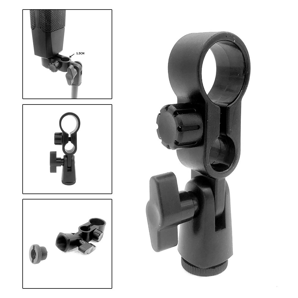 Secure Mic Holder for Mic Stands Improved Sound Recording Wide Compatibility