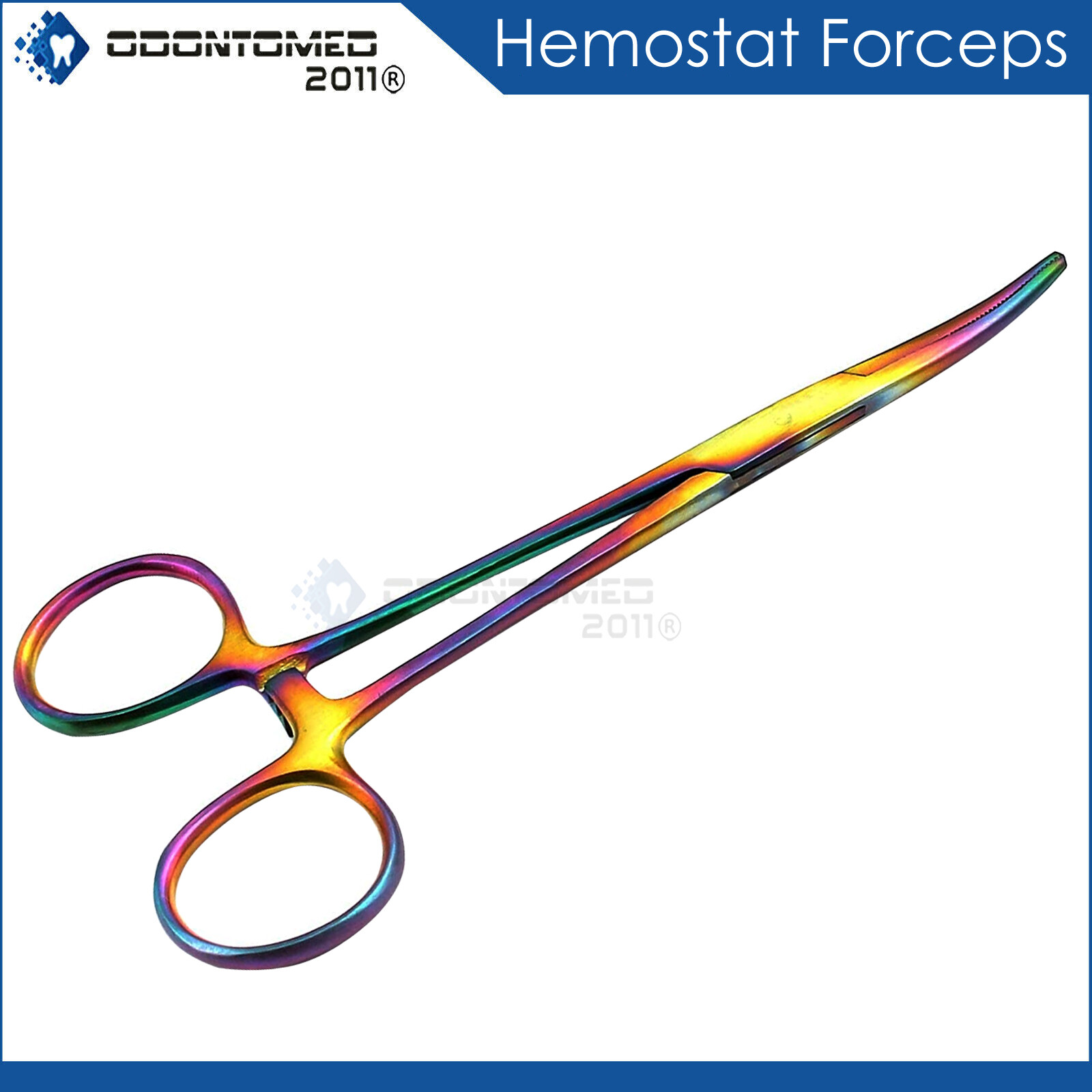 HEMOSTAT Rainbow 5.5'' Curved Kelly Forceps Healthcare Tools