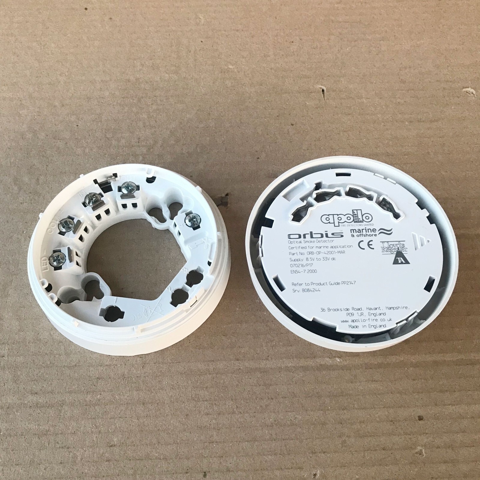 APOLLO OPTICAL SMOKE DETECTOR ORB-OP-42001-MAR ORBOP42001MAR